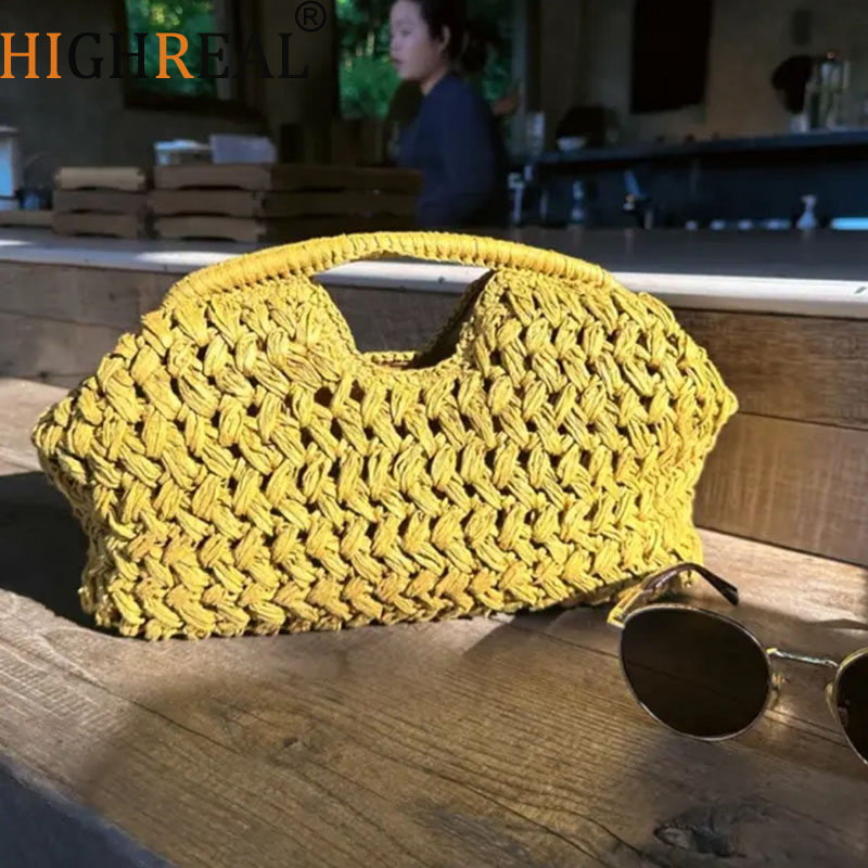 สุภาพสตรีที่สง่างามโซ่ทอกระเป๋ - Women'S Raffia Bags บทวิจารณ์และราคา